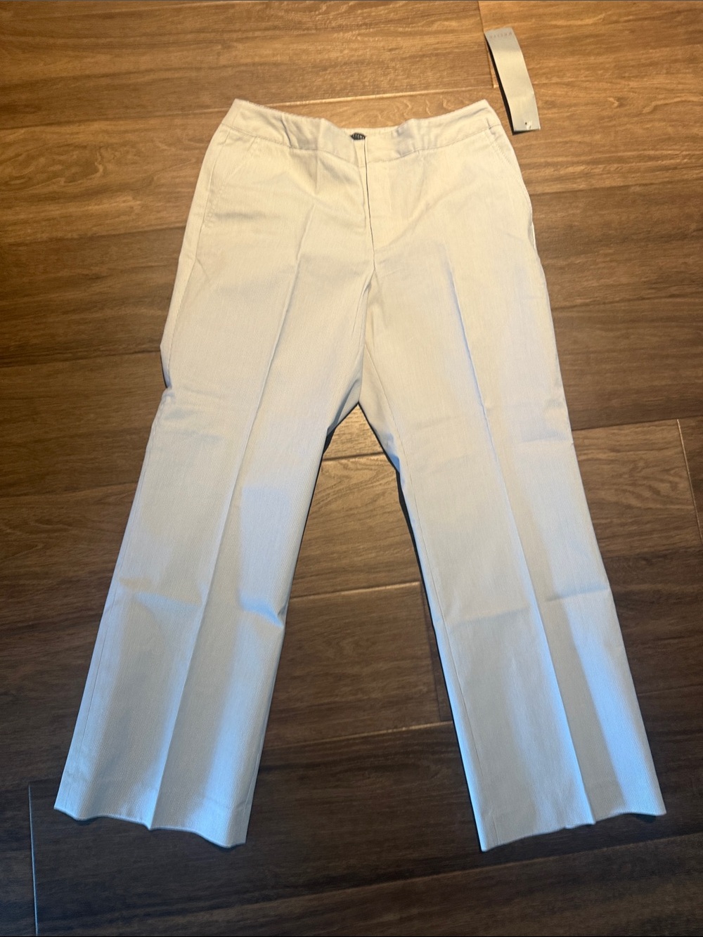Grace Elements Cream Men's Dress Pants - Flat Front